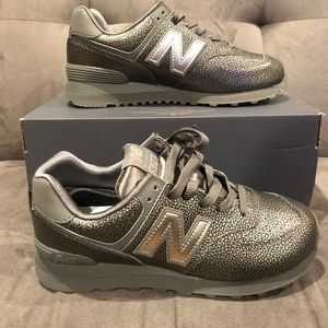 New Balance 574 “Black/Silver” Shoes